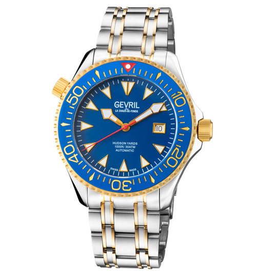 Gevril Hudson Yards Men's Two-tone/Silver and Gold Bracelet Automatic Watch - 48803