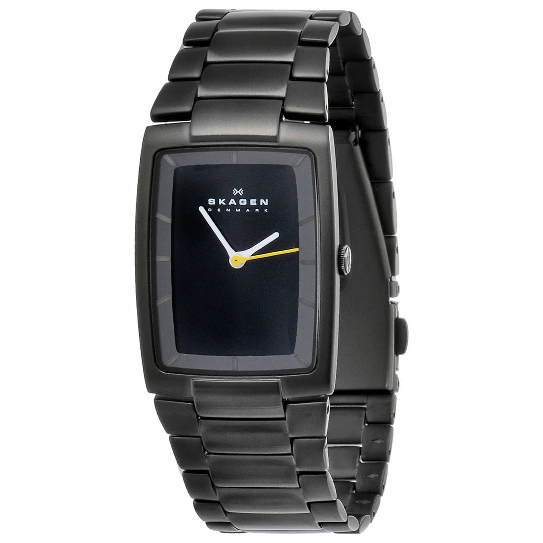 Skagen Hiromichi Konno Men's Black Dial Steel Bracelet Quartz Watch H02LBXB1