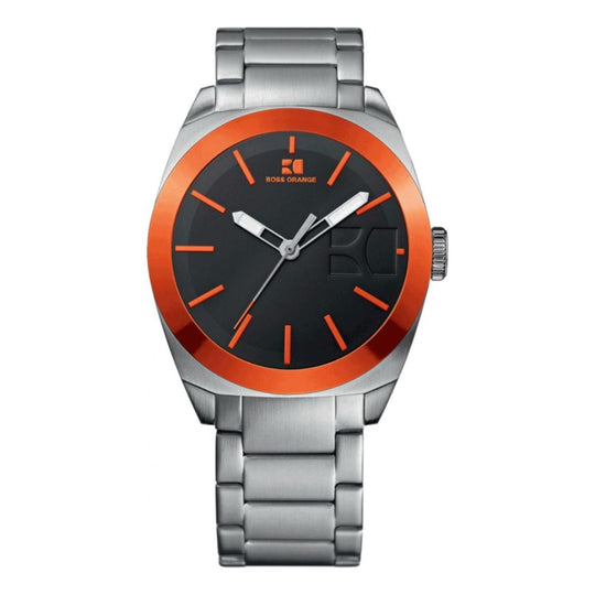 Hugo Boss Boss Orange Wide Receiver Men's Silver Bracelet Quartz Watch - 1512896