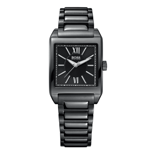 Hugo Boss Rectangle Women's Black Bracelet Quartz Watch - 1502236