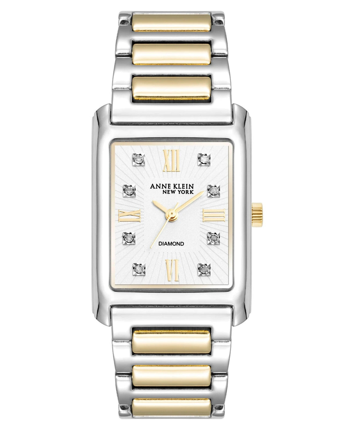 Anne Klein New York Collection Women's Gold and Silver-tone Bracelet Quartz Watch - 12/7745SVTT