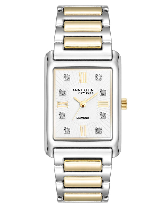 Anne Klein New York Collection Women's Gold and Silver-tone Bracelet Quartz Watch - 12/7745SVTT