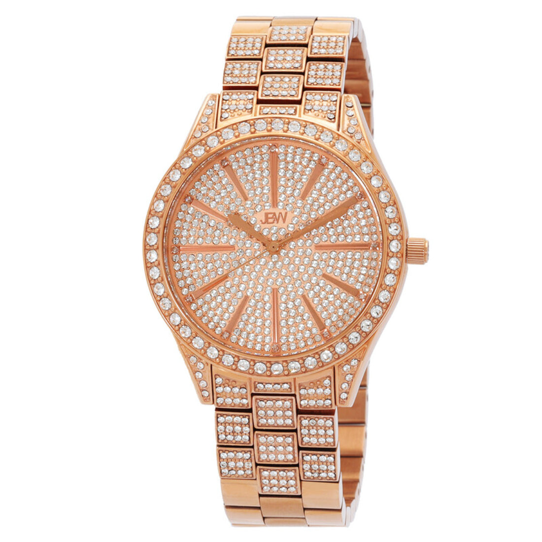 JBW Cristal Women's Rose Gold with Crystal accents Bracelet Quartz Watch - J6346B