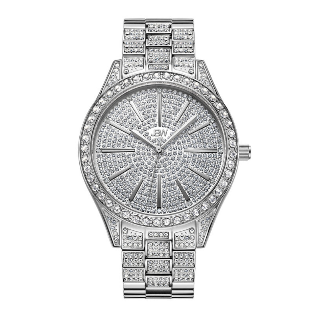 JBW Cristal 39 Women's Silver Bracelet Quartz Watch - J6346C