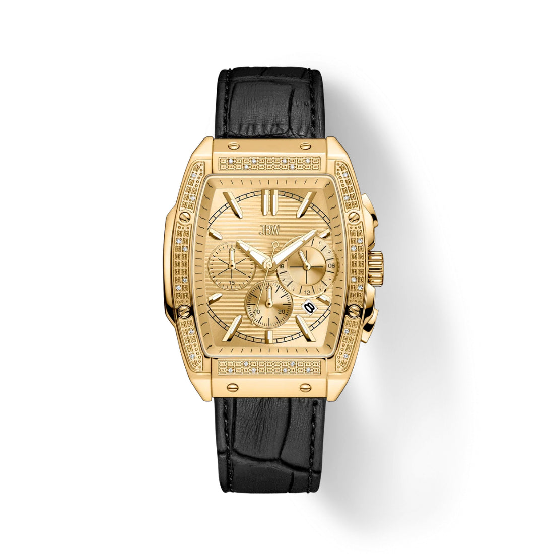 JBW Echelon Men's Black Strap Quartz Watch - J6379E