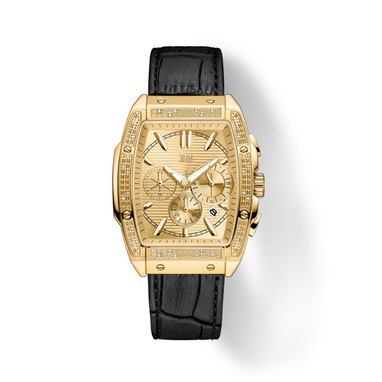 JBW Echelon Men's Black Strap Quartz Watch - J6379E