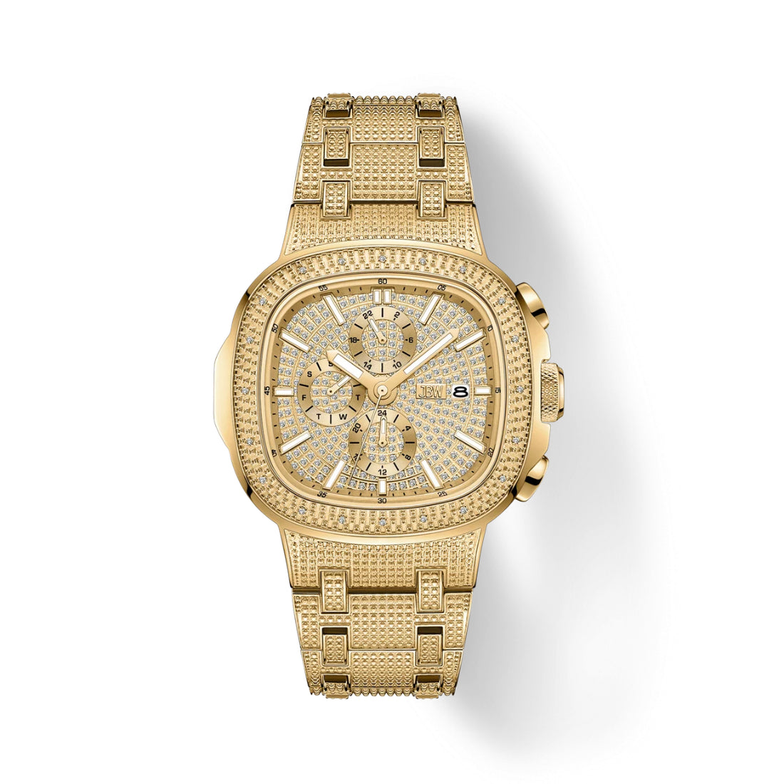 JBW Heist Men's Gold Bracelet Quartz Watch - J6380A
