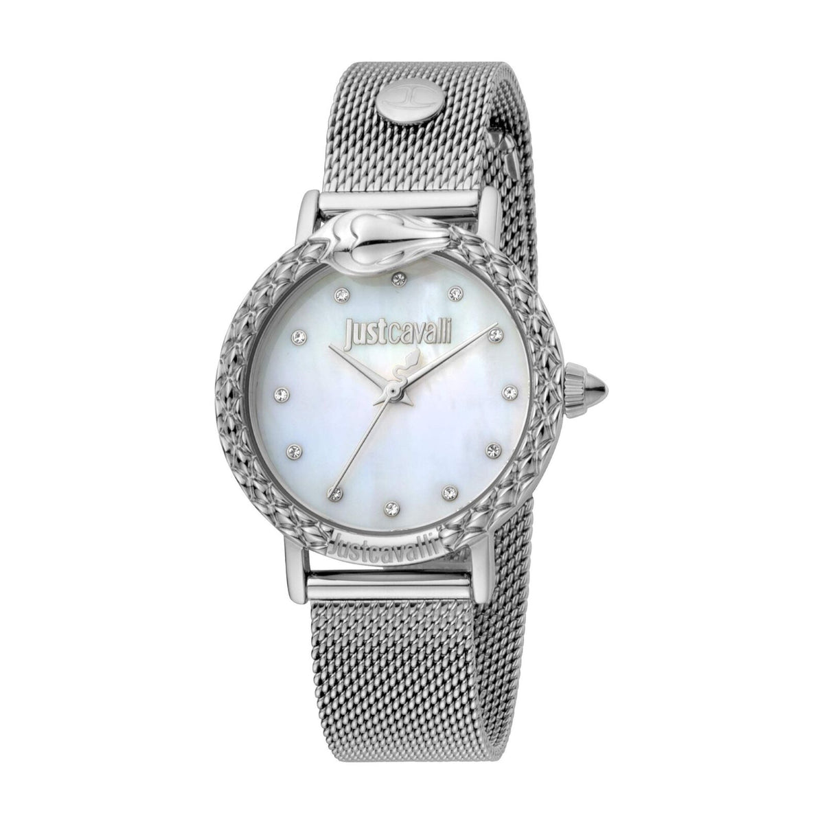 Just Cavalli Women&#39;s JC1L124M0055 Silver-tone Stainless Steel Watch