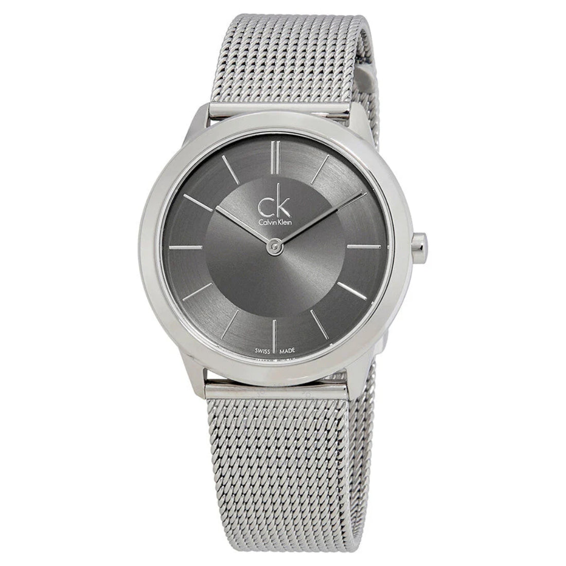 Calvin Klein Minimal Collection Men's Silver-tone Bracelet Quartz Watch - K3M22124
