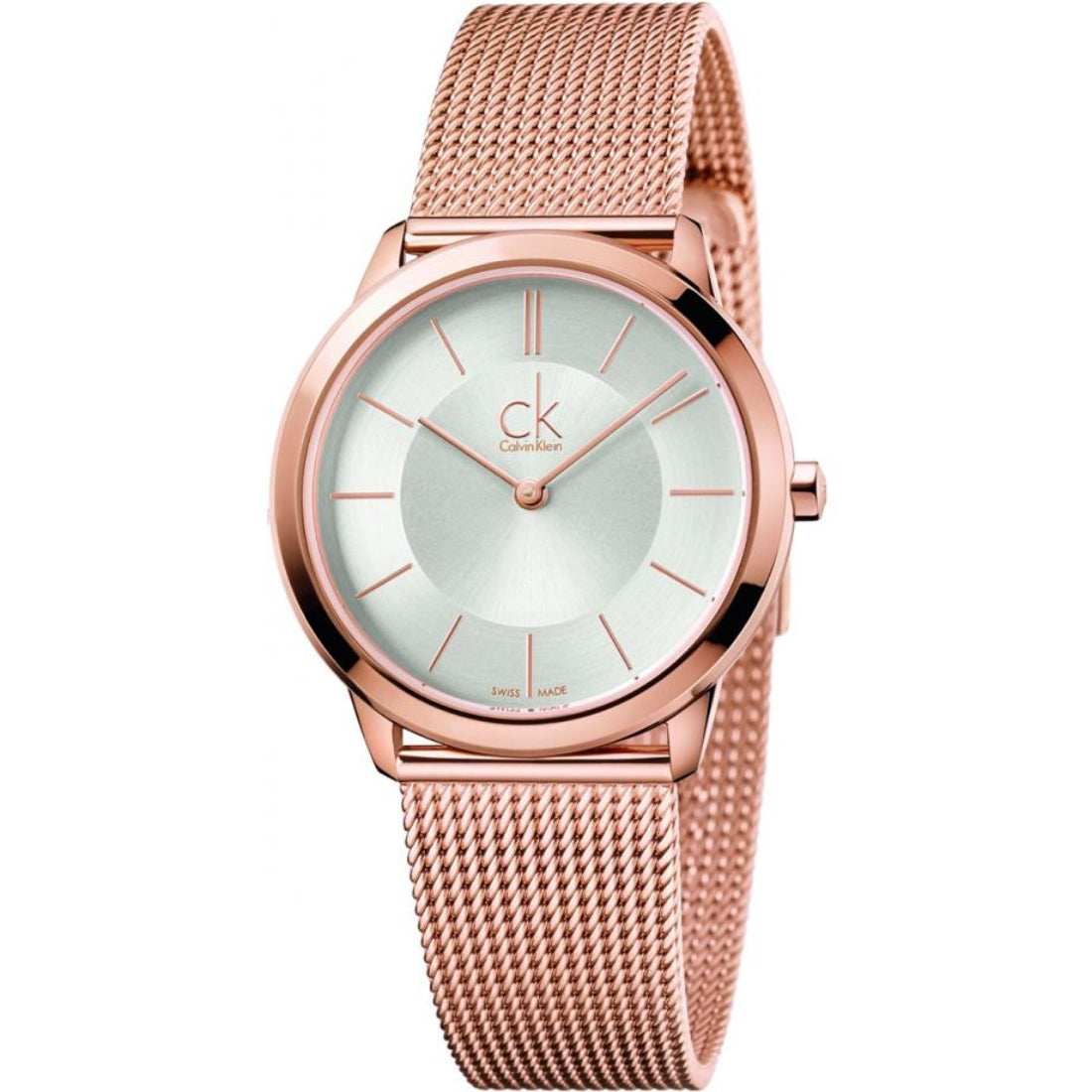 Calvin Klein Minimal Women's Rose Gold Bracelet Quartz Watch - K3M22626