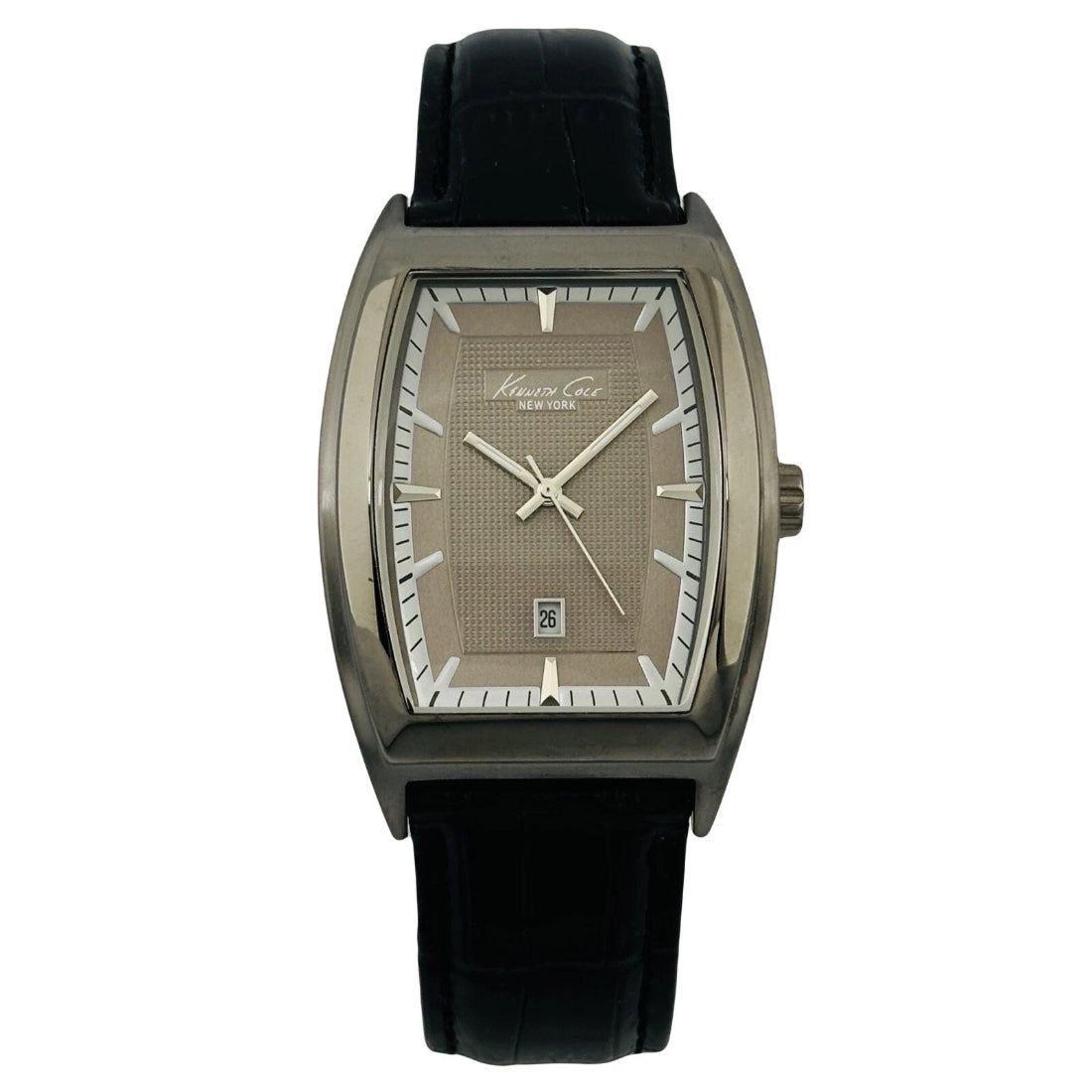 Kenneth Cole Barrel Men's Black Strap Quartz Watch - KC1440