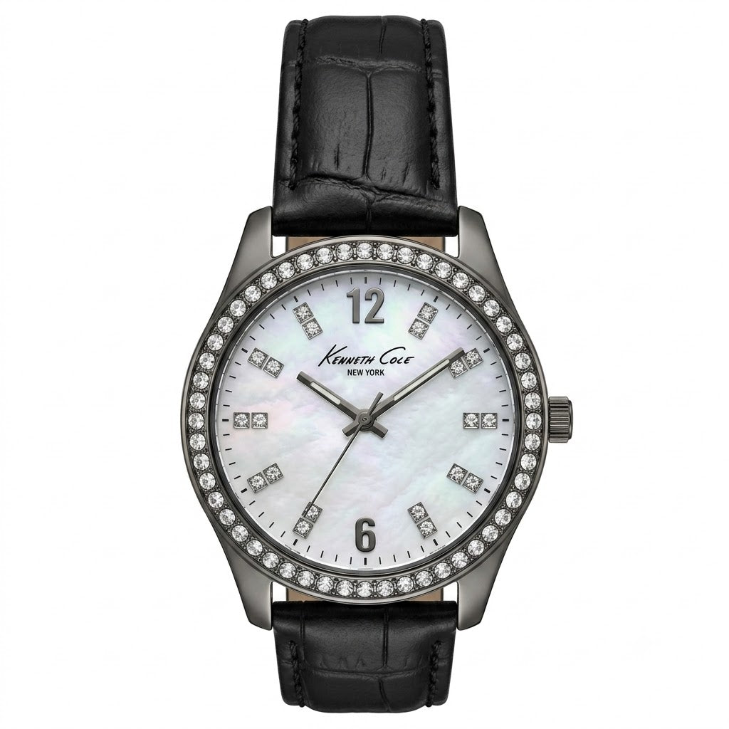 Kenneth Cole Women's Black Strap Quartz Watch - KC2765