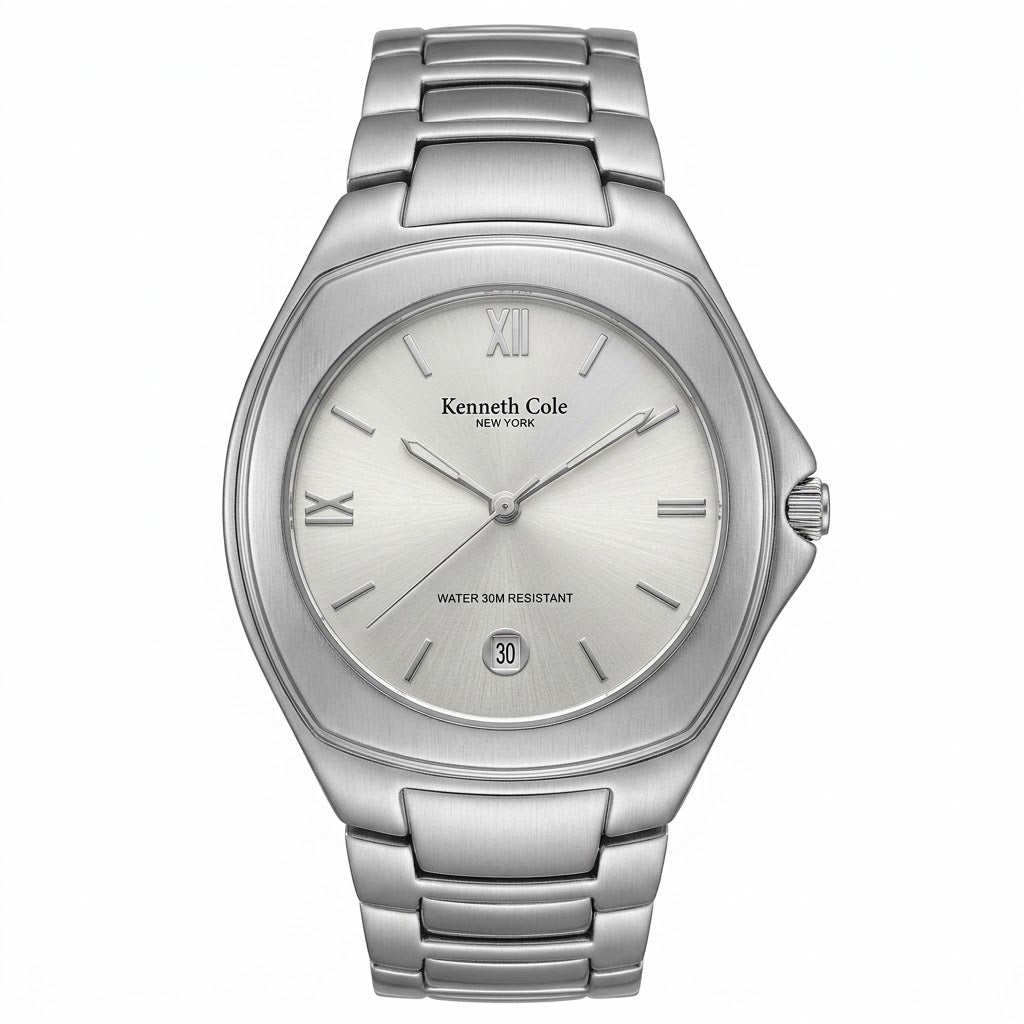 Kenneth Cole New York Men's Silver Bracelet Quartz Watch - KC3289