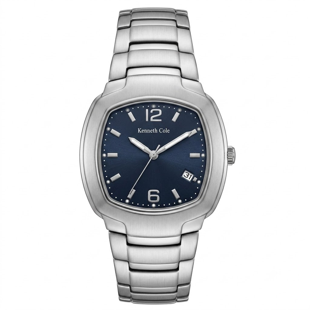 Kenneth Cole Men's Silver Bracelet Quartz Watch - KC3388