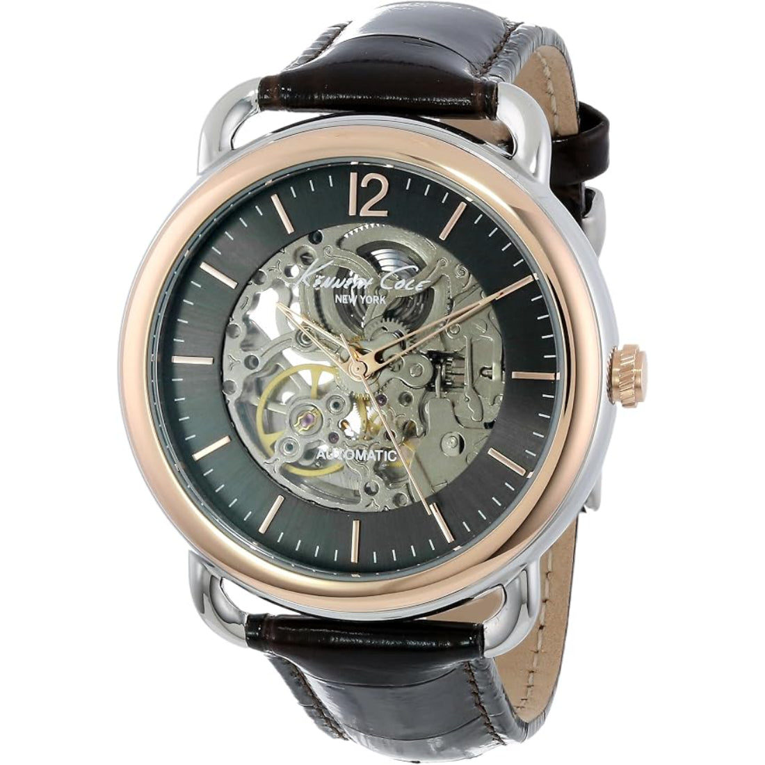 Kenneth Cole New York Men's Brown Strap Automatic Watch - KC8016