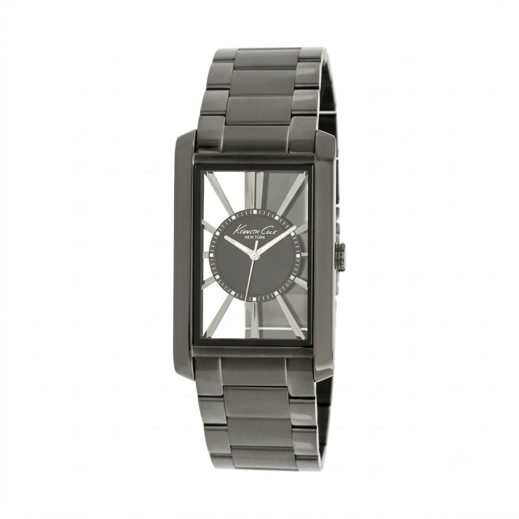 Kenneth Cole Transparency Men's Gunmetal Gray Bracelet Quartz Watch - KC9067