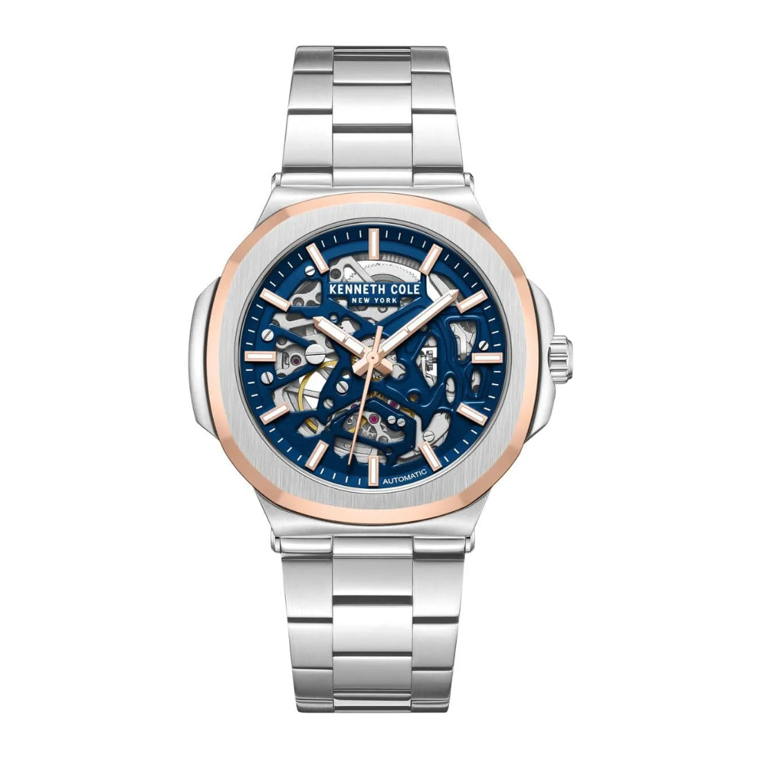 Kenneth Cole New York Men's Silver Bracelet Automatic Watch - KCWGY0046201
