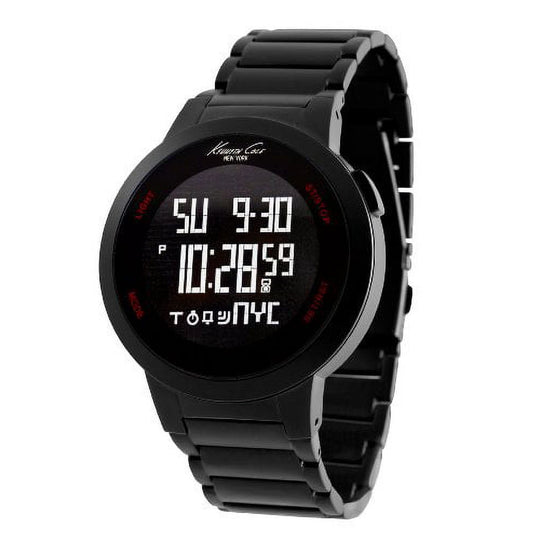 Kenneth Cole Digi Tech Men's Black Bracelet Quartz Watch - KC3903