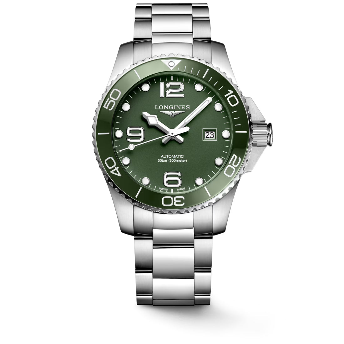 Longines HydroConquest Men's Silver Bracelet Automatic Watch - L3.782.4.06.6