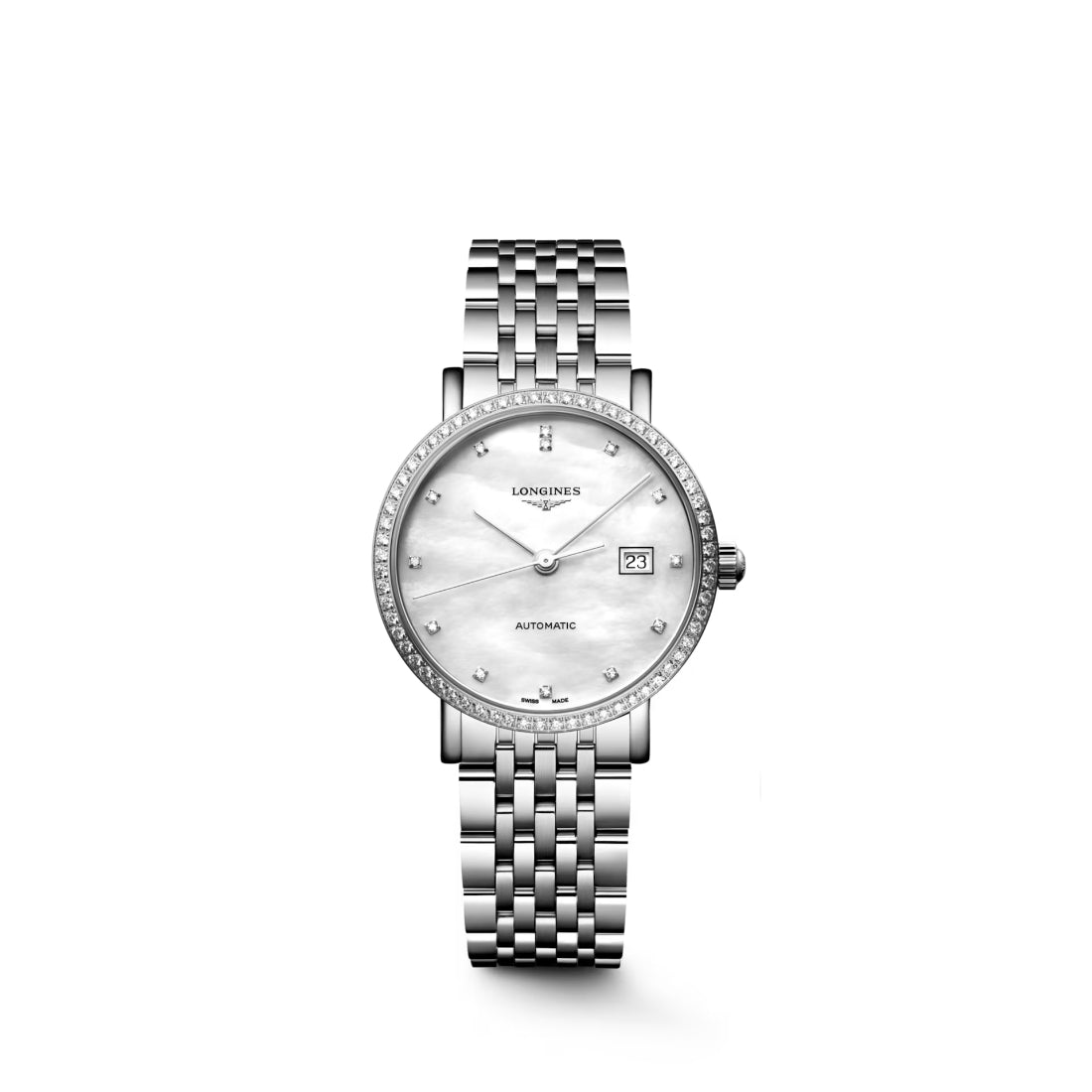 Longines Elegant Collection Women's Silver Bracelet Automatic Watch - L4.310.0.80.6