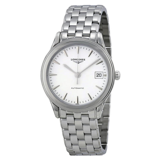 Longines Flagship Heritage Men's Opaline Ivory Dial Brown Leather Strap Automatic Dress Watch L4.795.4.78.1