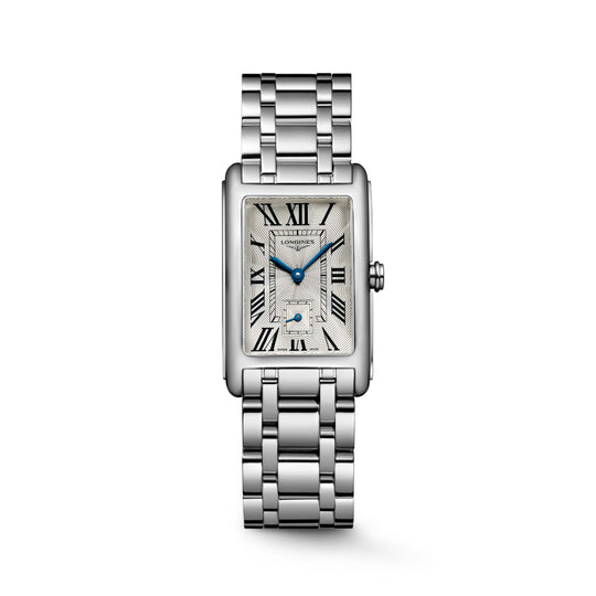 Longines DolceVita Women's Silver Flinqué Dial Stainless Steel Bracelet Quartz Dress Watch L5.512.4.71.6