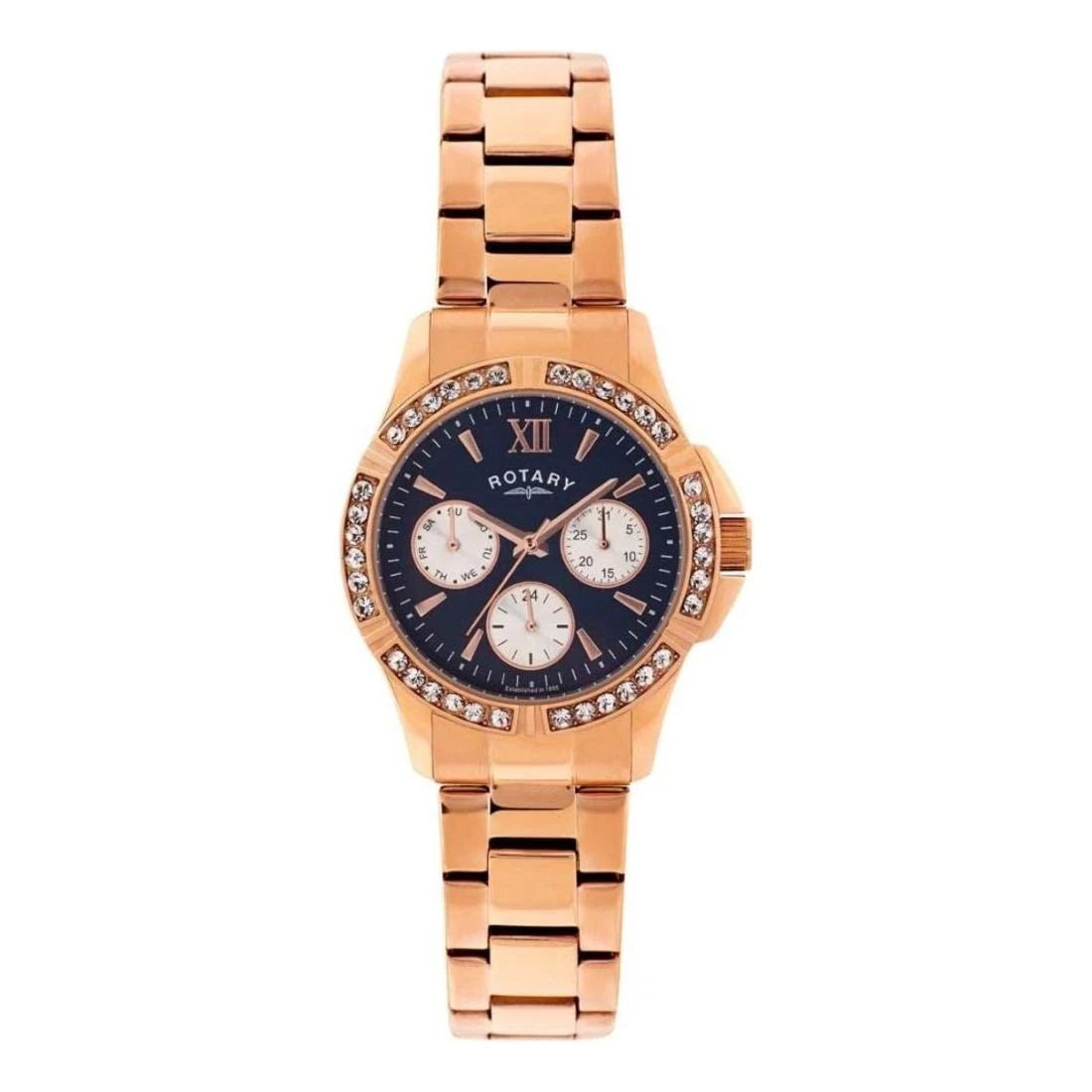 Rotary Classic Women's Rose Gold Bracelet Quartz Watch - LB00162/05