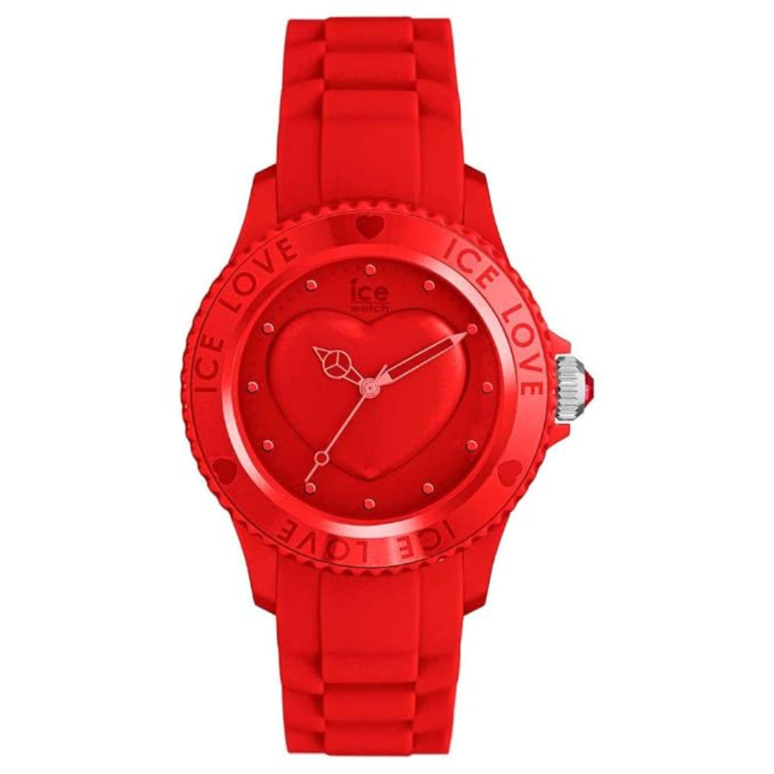 Ice-Watch Ice-Love Unisex Red Strap Quartz Watch - LO.RD.U.S.10