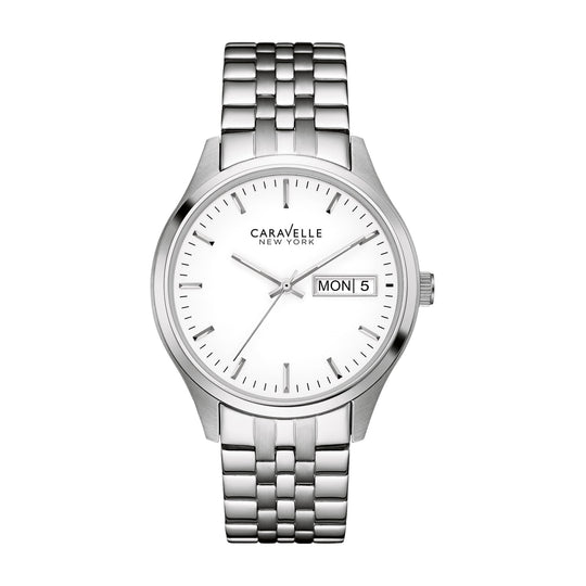 Caravelle Corporate Women's Silver-tone Bracelet Quartz Watch - 43N104