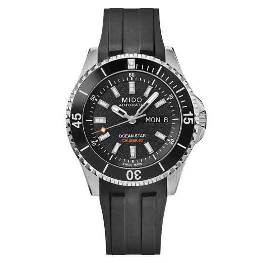 Mido Ocean Star 200 Men's Black Dial Black Rubber Strap Automatic Watch M026.430.17.051.00