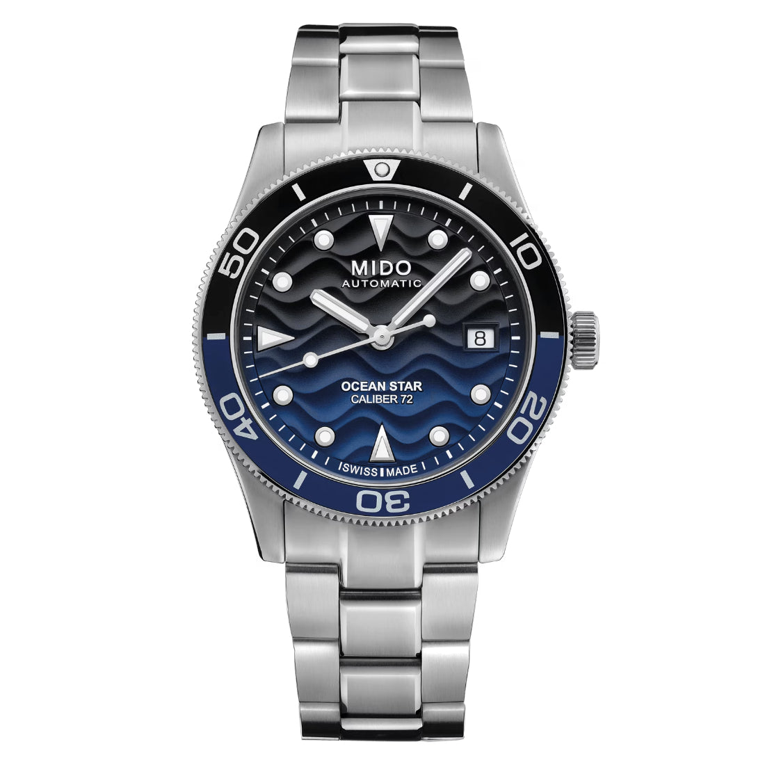 Mido Ocean Star 39 Men's Blue Gradient Dial Stainless Steel Bracelet Automatic Watch M026.907.11.041.00