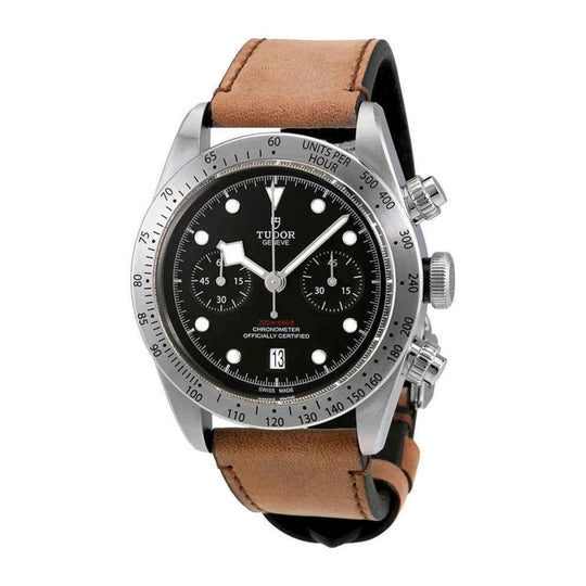 Tudor Men's M79350-0002 Brown Leather Watch