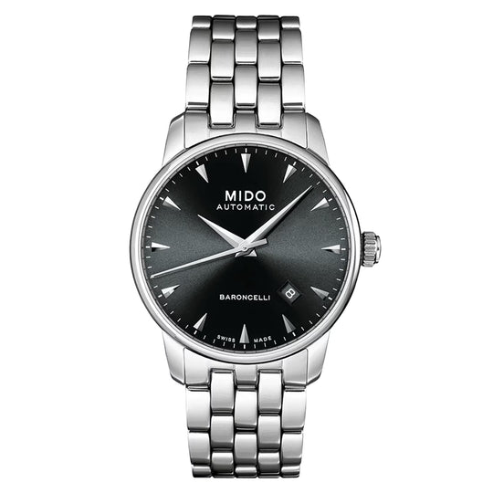 Mido Baroncelli Men's Silver Bracelet Automatic Watch - M86004181