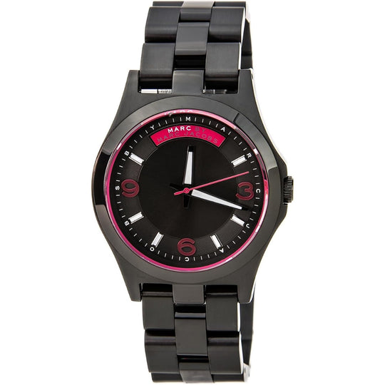 Marc Jacobs Baby Dave Women's Black Dial Black Stainless Steel Bracelet Quartz Watch MBM3165