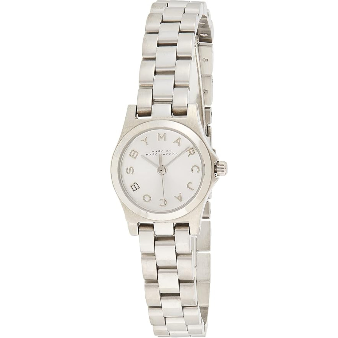 Marc Jacobs Henry Dinky Women's Silver Dial Stainless Steel Bracelet Quartz Watch MBM3198
