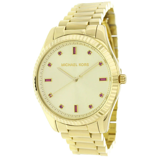 Michael Kors Blake Women's Gold Dial Gold-Tone Stainless Steel Bracelet Quartz Watch MK3246