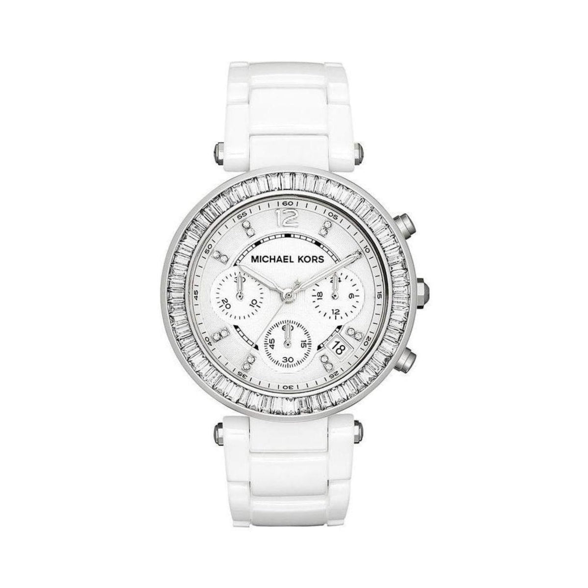 Michael Kors Women's MK5848 White Stainless Steel Watch