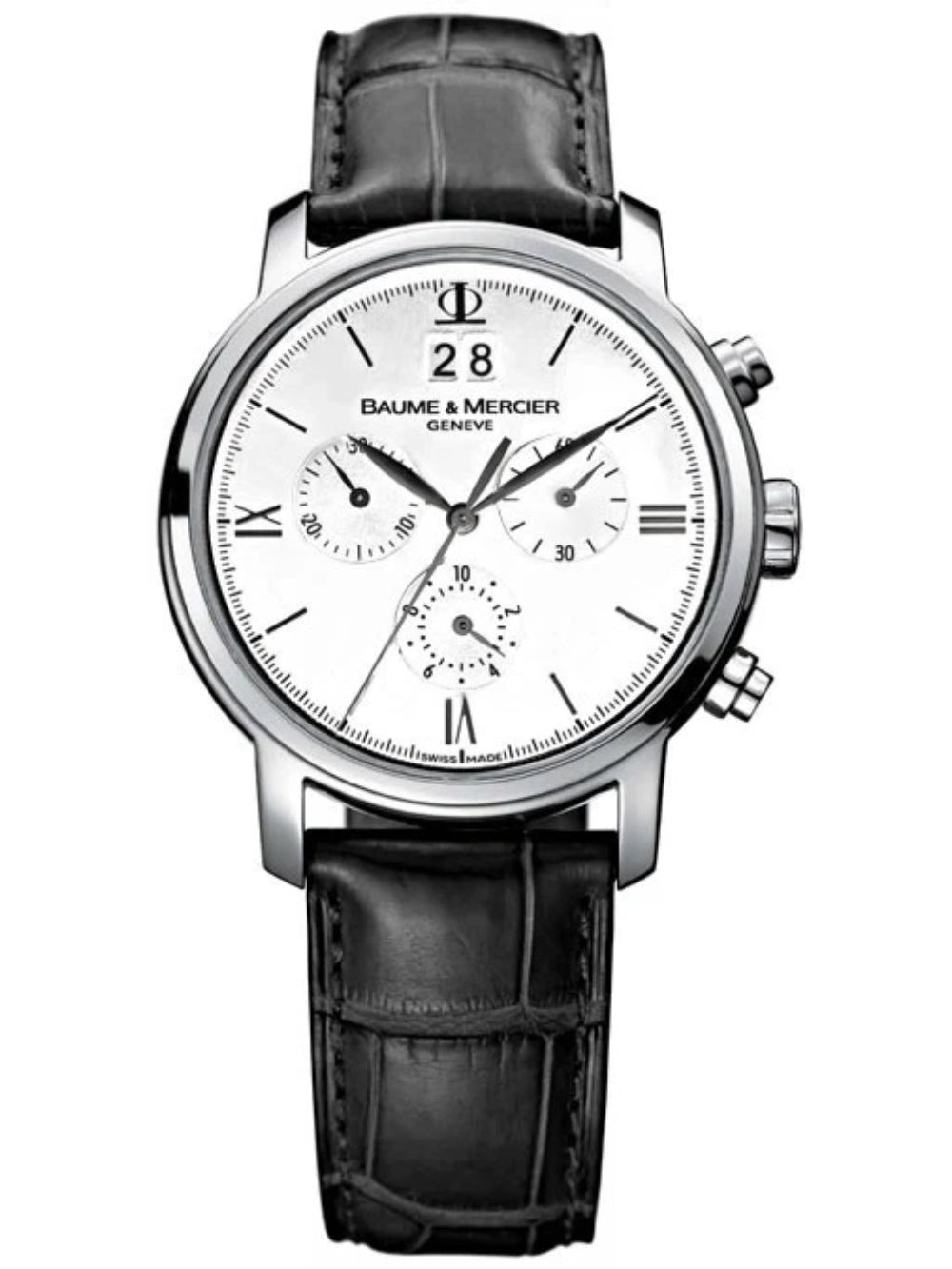 Baume &amp; Mercier Men&#39;s MOA08612 Black Leather Watch