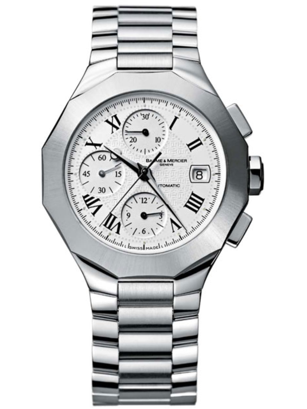 Baume &amp; Mercier Men&#39;s MOA8625 Silver-tone Stainless Steel Watch