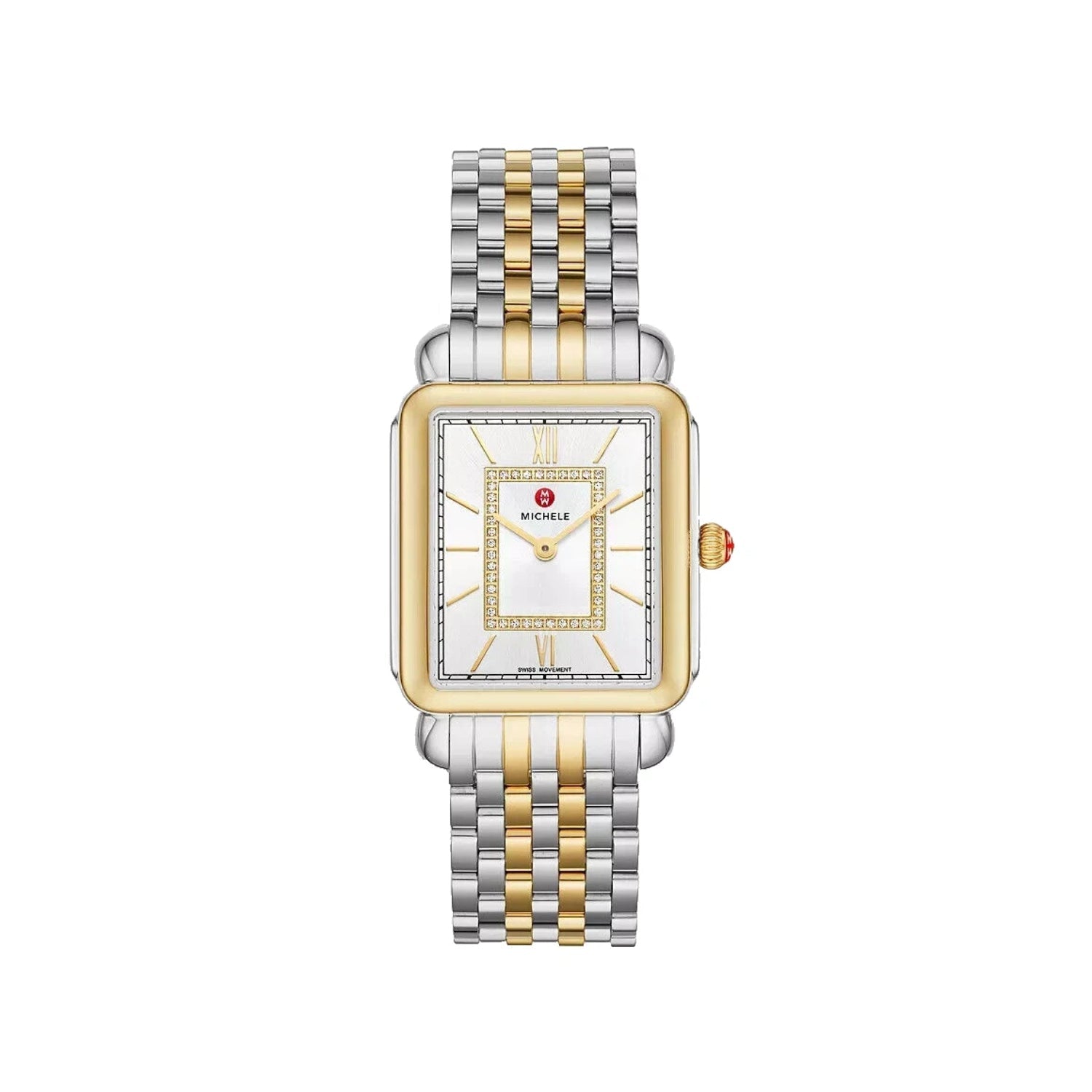 Michele Women's MWW06X000037 Two-tone (Silver-tone and Gold-tone) Gold Plated, Stainless Steel Watch