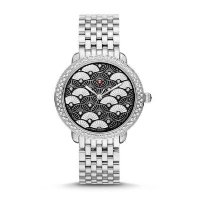 Michele Women's MWW21B000104 Silver Stainless steel Watch