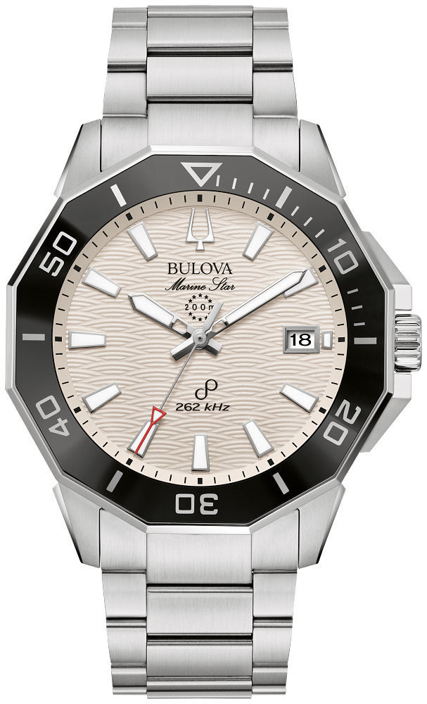Bulova Marine Star (Series C) Men's Silver Bracelet Quartz Watch - 96B426