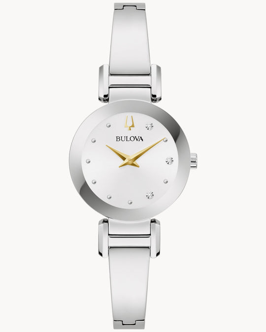Bulova Marc Anthony Modern Collection Women's Silver-tone Bracelet Quartz Watch - 96P241