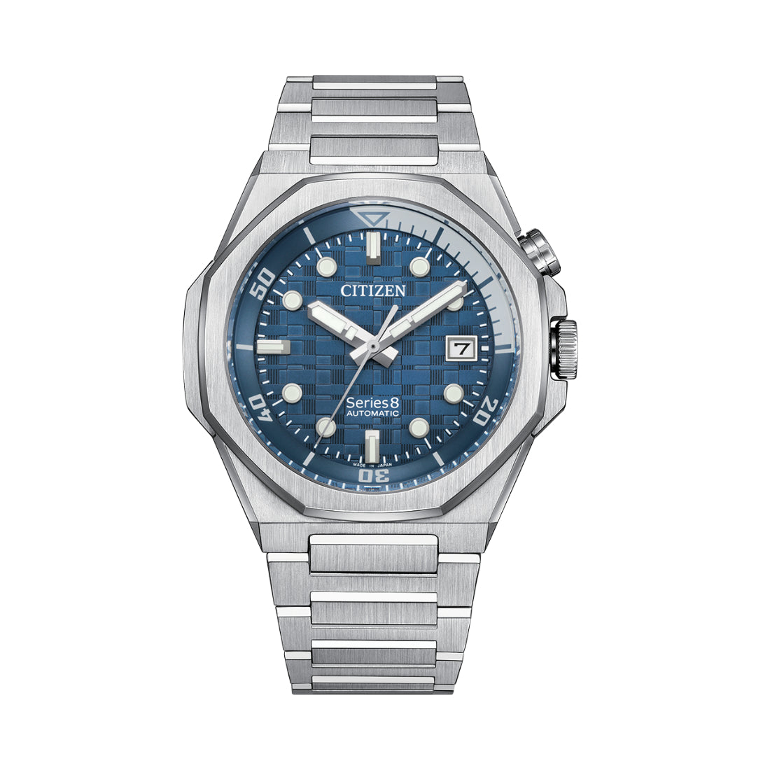 Citizen Series8 890 Men's Silver-tone Bracelet Automatic Watch - NB6060-58L