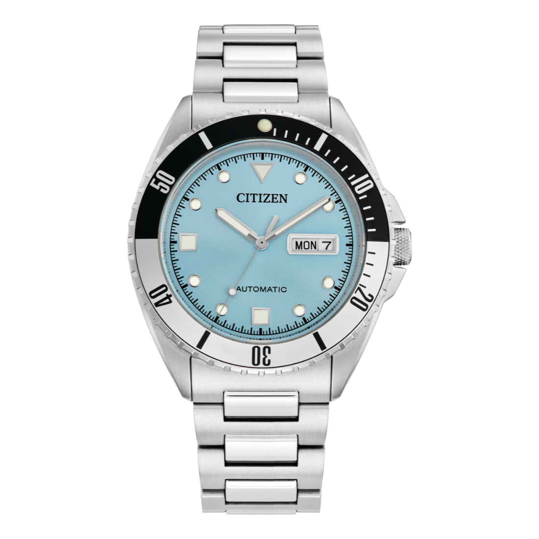 Citizen Sport Automatic Men's Silver-tone Bracelet Quartz Watch - NH7530-52L