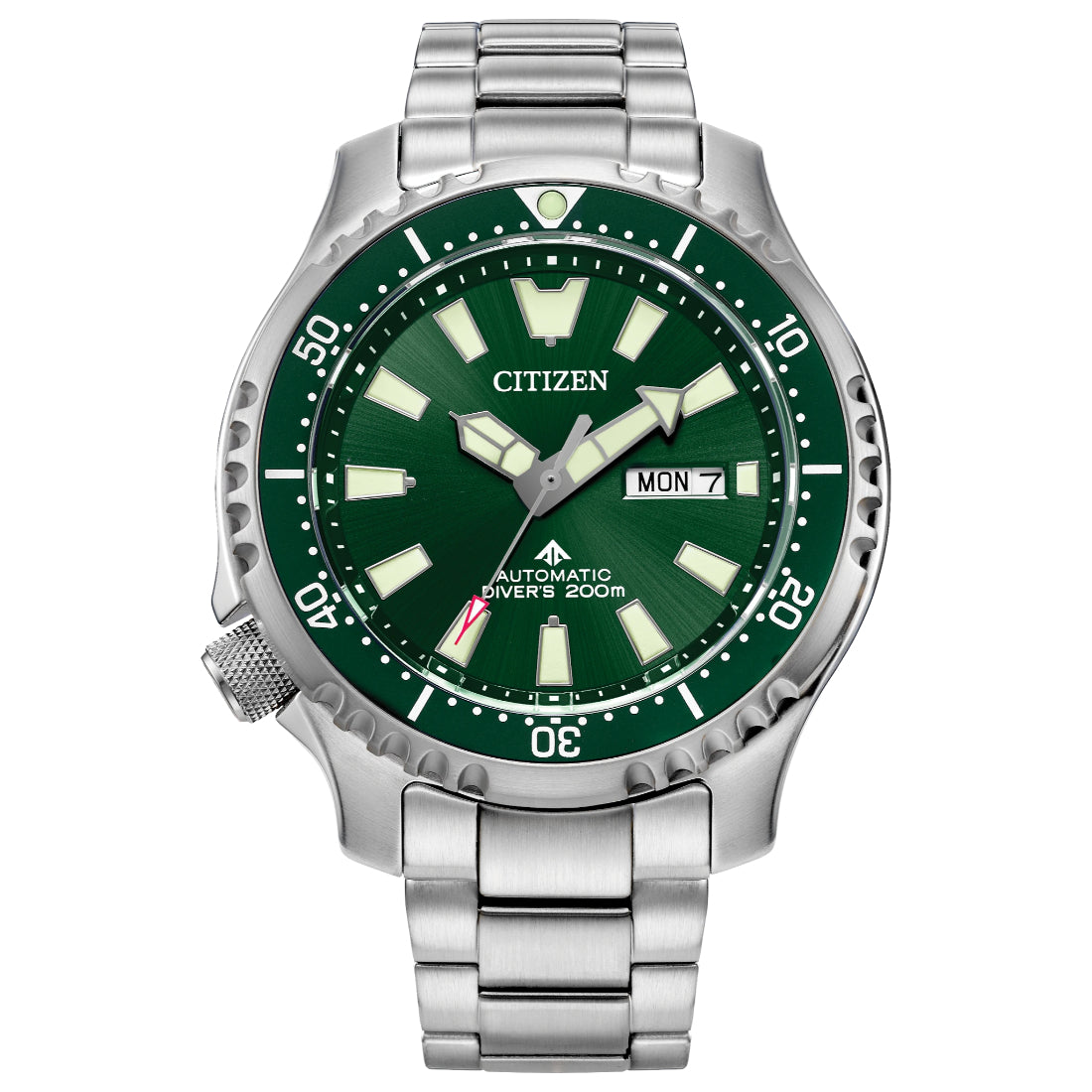 Citizen Promaster Dive Automatic (Fugu) Men's Silver-tone Bracelet Quartz Watch - NY0151-59X