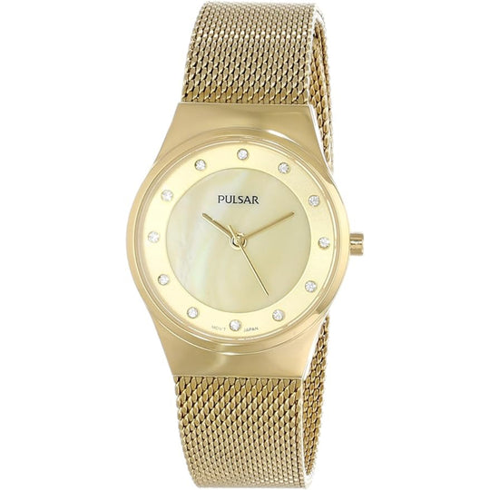 Pulsar Easy Style Women's Gold Dial Quartz Watch PH8056