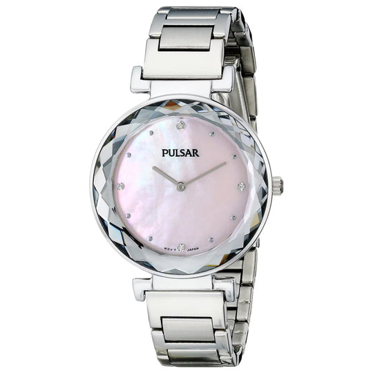 Pulsar Night Out Women's Pink Mother-of-Pearl Dial Quartz Watch PM2079