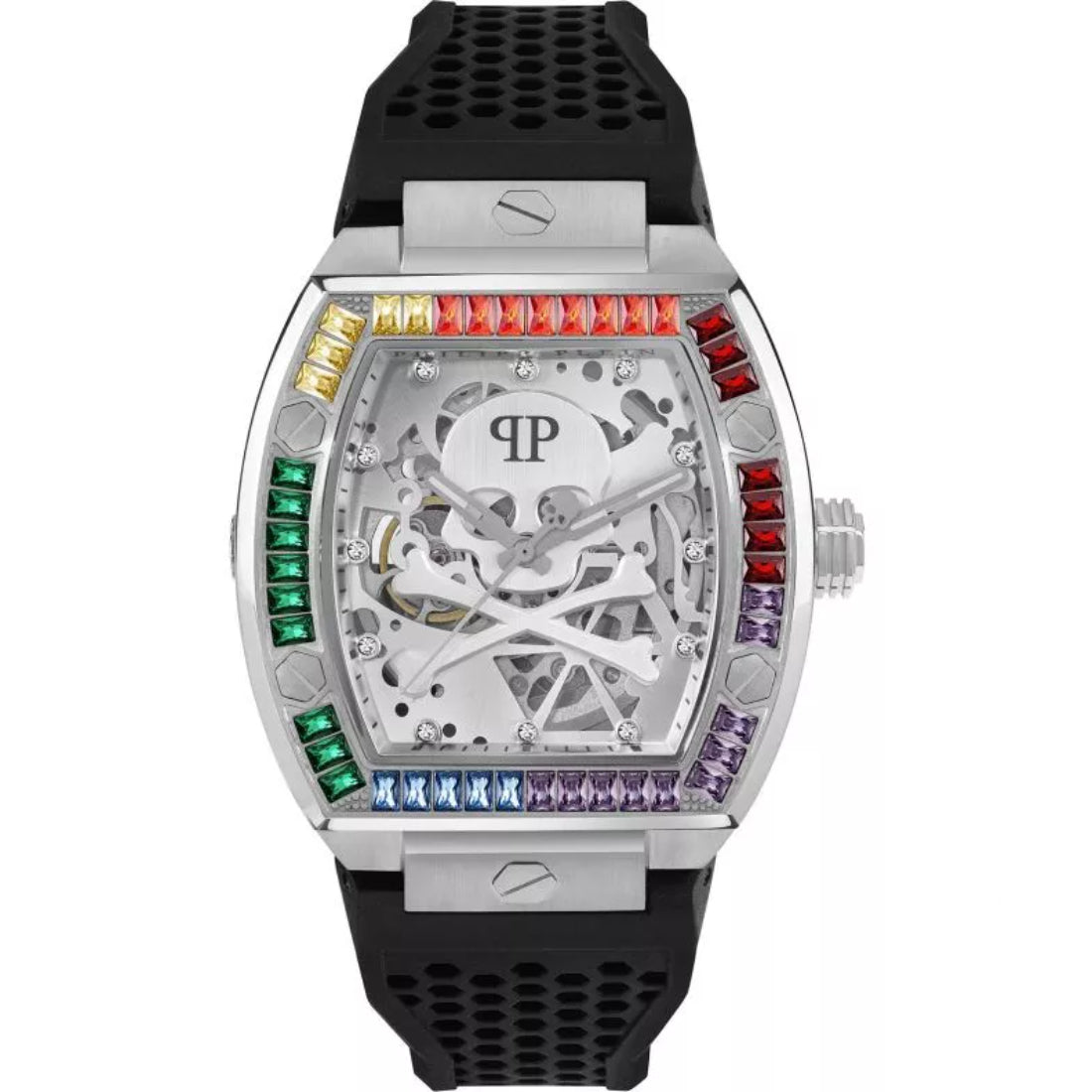 Philipp Plein HIGH-CONIC Men's Black Strap Automatic Watch - PWBAA1423