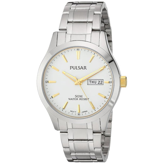 Pulsar Dress Men's White Dial Quartz Watch PXN203